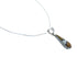 Southwest Multicolor Inlay Sterling Silver Box Chain Necklace Set JX129111